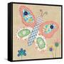Patchwork Butterfly-Paula Joerling-Framed Stretched Canvas