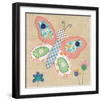 Patchwork Butterfly-Paula Joerling-Framed Art Print