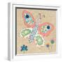 Patchwork Butterfly-Paula Joerling-Framed Art Print