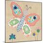 Patchwork Butterfly-Paula Joerling-Mounted Art Print