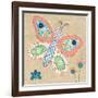 Patchwork Butterfly-Paula Joerling-Framed Art Print