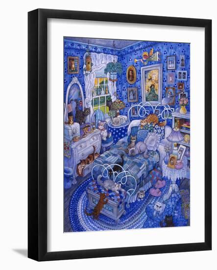 Patchwork Cats-Bill Bell-Framed Giclee Print