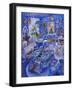 Patchwork Cats-Bill Bell-Framed Giclee Print