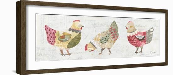 Patchwork Chickens I-Courtney Prahl-Framed Photographic Print