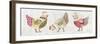 Patchwork Chickens I-Courtney Prahl-Framed Photographic Print