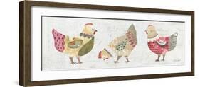 Patchwork Chickens I-Courtney Prahl-Framed Photographic Print