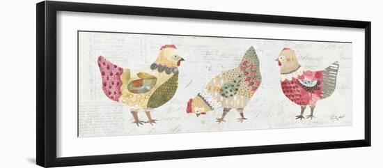 Patchwork Chickens I-Courtney Prahl-Framed Photographic Print