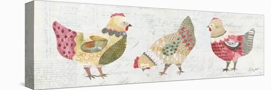 Patchwork Chickens I-Courtney Prahl-Stretched Canvas