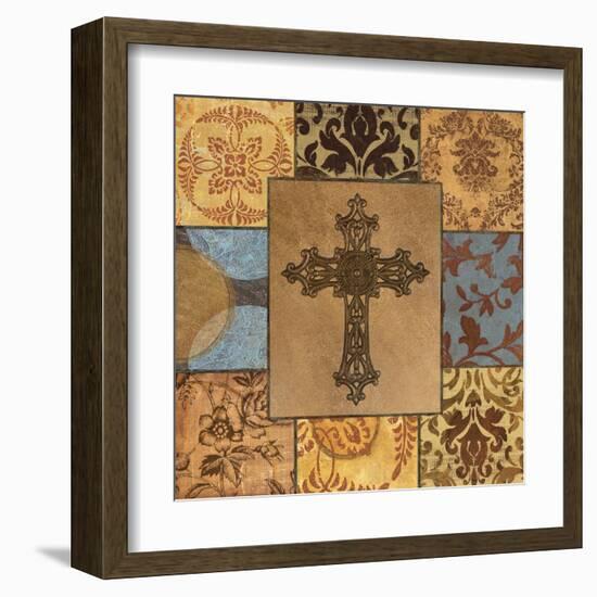 Patchwork Cross II-Todd Williams-Framed Art Print