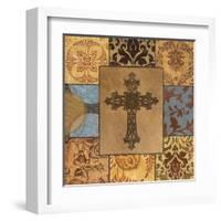 Patchwork Cross II-Todd Williams-Framed Art Print