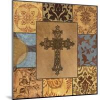 Patchwork Cross II-Todd Williams-Mounted Art Print