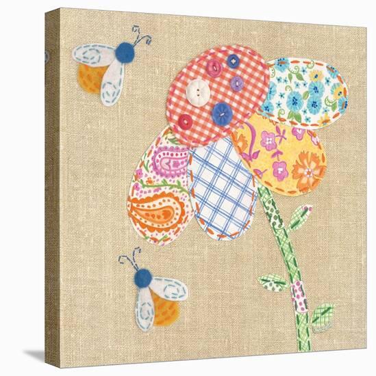 Patchwork Daisy-Paula Joerling-Stretched Canvas