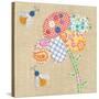 Patchwork Daisy-Paula Joerling-Stretched Canvas