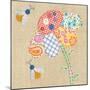 Patchwork Daisy-Paula Joerling-Mounted Art Print