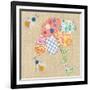 Patchwork Daisy-Paula Joerling-Framed Art Print