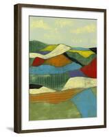 Patchwork Fields I-Jennifer Goldberger-Framed Art Print