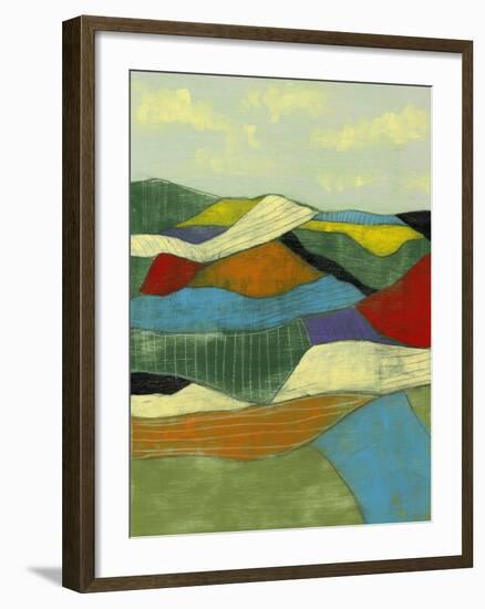 Patchwork Fields I-Jennifer Goldberger-Framed Art Print