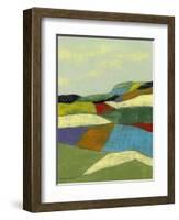 Patchwork Fields II-Jennifer Goldberger-Framed Art Print