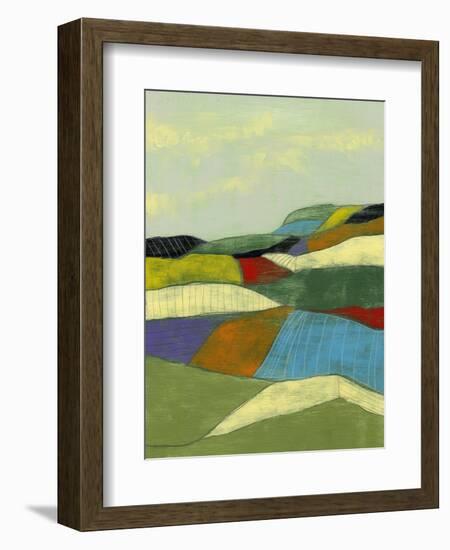 Patchwork Fields II-Jennifer Goldberger-Framed Art Print