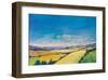 Patchwork Fields III-null-Framed Art Print