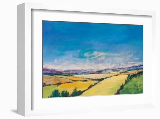 Patchwork Fields III-null-Framed Art Print