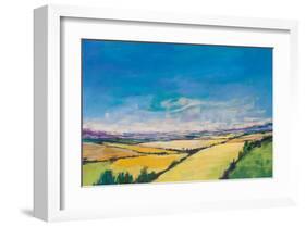 Patchwork Fields III-null-Framed Art Print