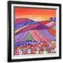 Patchwork Fields in Scotland-Caroline Duncan-Framed Giclee Print