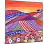 Patchwork Fields in Scotland-Caroline Duncan-Mounted Giclee Print