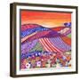 Patchwork Fields in Scotland-Caroline Duncan-Framed Giclee Print