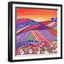 Patchwork Fields in Scotland-Caroline Duncan-Framed Giclee Print