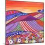 Patchwork Fields in Scotland-Caroline Duncan-Mounted Giclee Print