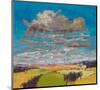 Patchwork Fields&Summer Clouds-null-Mounted Art Print