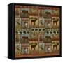 Patchwork Lodge and Cabin-Art Licensing Studio-Framed Stretched Canvas