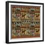 Patchwork Lodge and Cabin-Art Licensing Studio-Framed Giclee Print