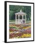 Patchwork of Pansies and Gazebo, Columbus, Ohio, USA-Adam Jones-Framed Premium Photographic Print