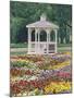 Patchwork of Pansies and Gazebo, Columbus, Ohio, USA-Adam Jones-Mounted Premium Photographic Print