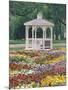 Patchwork of Pansies and Gazebo, Columbus, Ohio, USA-Adam Jones-Mounted Photographic Print