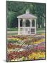 Patchwork of Pansies and Gazebo, Columbus, Ohio, USA-Adam Jones-Mounted Photographic Print