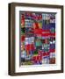 Patchwork Quilt, San Antonio Aguas Calientes, Guatemala, Central America-Upperhall-Framed Premium Photographic Print