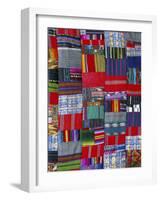 Patchwork Quilt, San Antonio Aguas Calientes, Guatemala, Central America-Upperhall-Framed Photographic Print