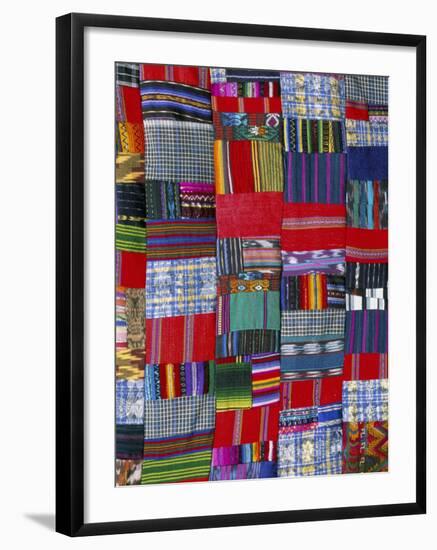 Patchwork Quilt, San Antonio Aguas Calientes, Guatemala, Central America-Upperhall-Framed Photographic Print