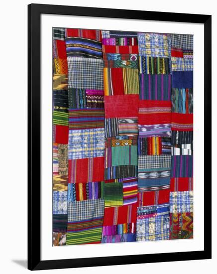 Patchwork Quilt, San Antonio Aguas Calientes, Guatemala, Central America-Upperhall-Framed Photographic Print