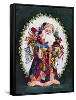 Patchwork Santa-Barbara Mock-Framed Stretched Canvas