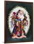 Patchwork Santa-Barbara Mock-Framed Giclee Print