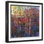 Patchwork Trees I-Tim OToole-Framed Art Print