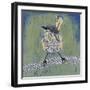 Patchwork Wren I-Grace Popp-Framed Premium Giclee Print