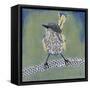 Patchwork Wren I-Grace Popp-Framed Stretched Canvas