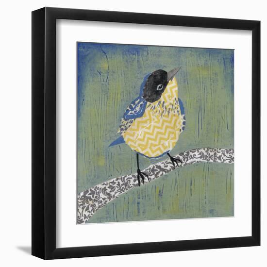 Patchwork Wren II-Grace Popp-Framed Art Print