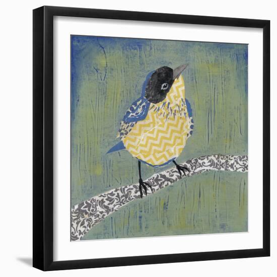 Patchwork Wren II-Grace Popp-Framed Art Print