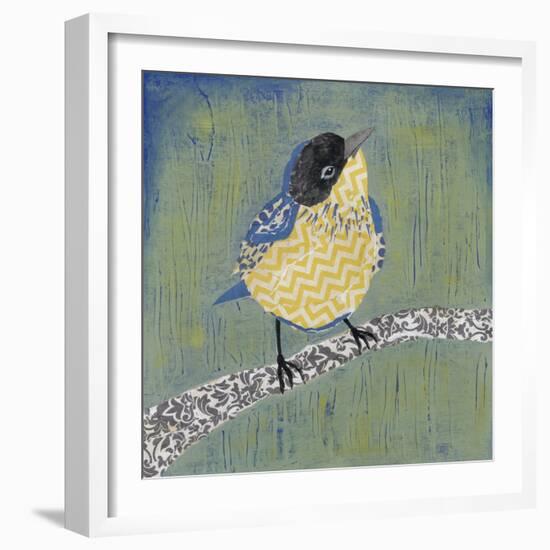 Patchwork Wren II-Grace Popp-Framed Art Print